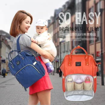 

Tello Leith Large Capacity Handbag Waterproof Outdoor Convenient Diaper Bag Backpack