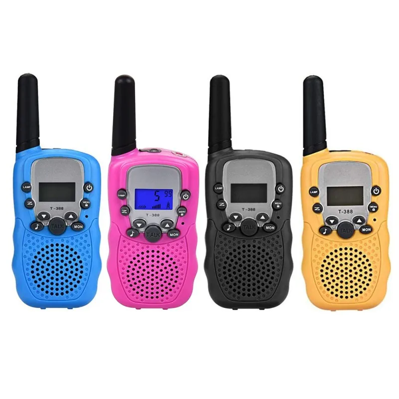 Новый 2 предмета для детей иди и болтай Walkie Talkie радио мини игрушки T-388 3 - 5 км 22 FRS Gmrs