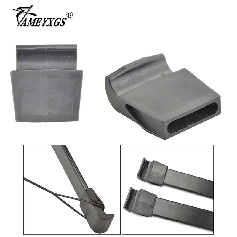 2pcs Archery Bow Limbs Tip Protector Nylon Bowstring Mounting Limbs End