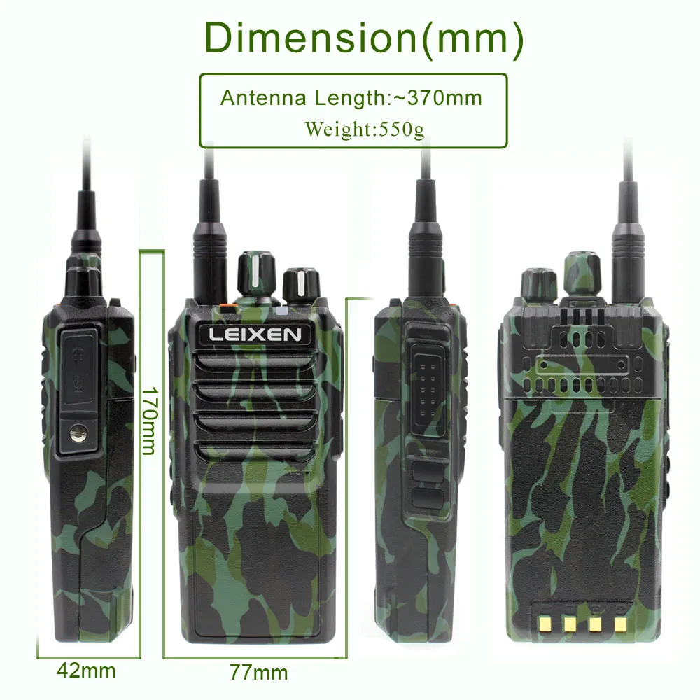 LEIXEN Note Высокая мощность 20 Вт UHF 400-480 МГц FM Ham радио двухстороннее радио дальняя рация черный Transeiver Interphone