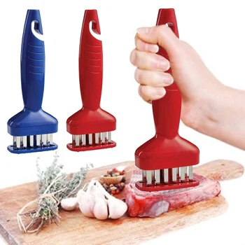 

Stainless Steel Blades Mini Meat Tenderizer Spring-Loaded Meat Tenderizer Kitchen Accessories YU-Home