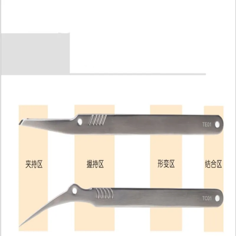 

304 Stainless Steel Tweezers Set Professional Electronic Element Using Tweezers