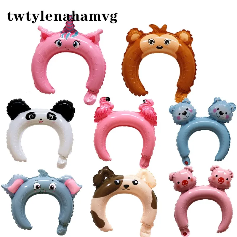 

PINK BLUE New Hair decor birthday Happy Halloween Party Grand Activities Wedding Decorate Air Foil Balloon Self-sealing Toys