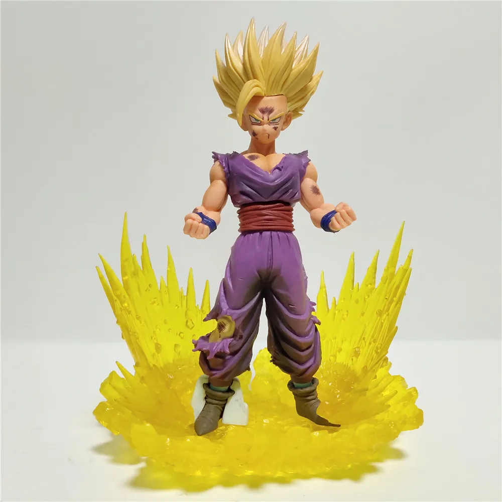 

28cm Gohan Dragon Ball Z Super Saiyan Amine Dragon Ball Sun Gohan Action Figures Yellow Base DIY Model Toy Collectible Xmas Gift
