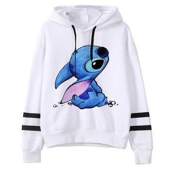 Kawaii Stitch Ohana Hoodies Women Disney Cartoon Lilo Stitch Graphic Streetwear Anime Unisex Korean Style Sweatshirts Female 3 Kawaii Stitch Ohana Hoodies Women Disney Cartoon Lilo Stitch Graphic Streetwear Anime Unisex Korean Style