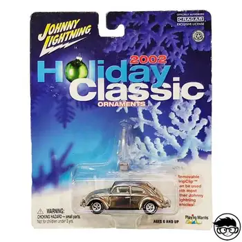 

Johnny Lightning 1966 Volkswagen Beetle Holiday Classic Ornaments 2002