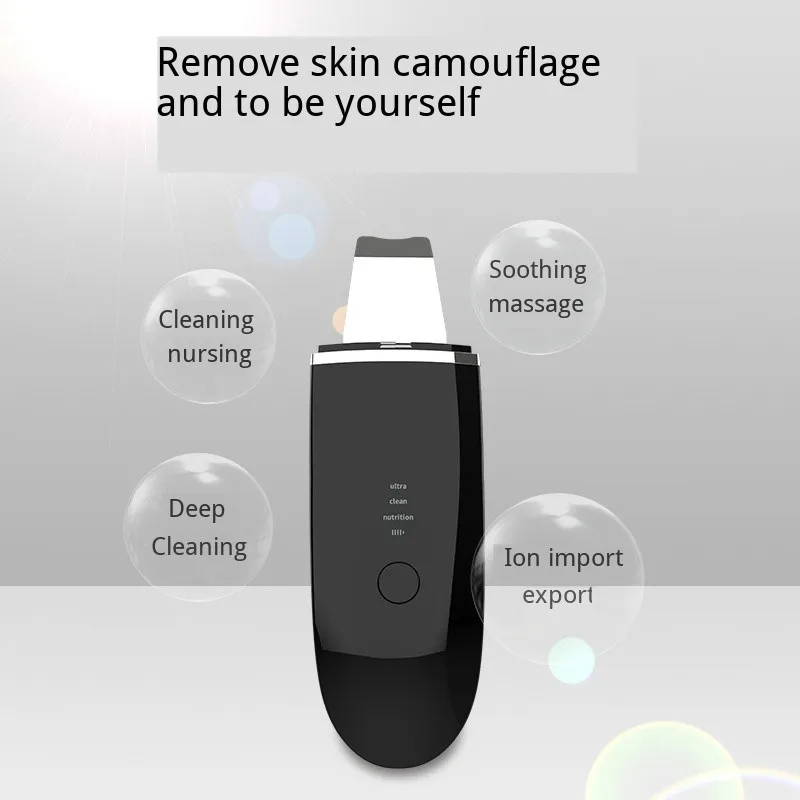  Ultrasonic Deep Cleansing Skin Care Tool IPL Ion Face Beauty Device Soothing Massage Skin Scrubber 