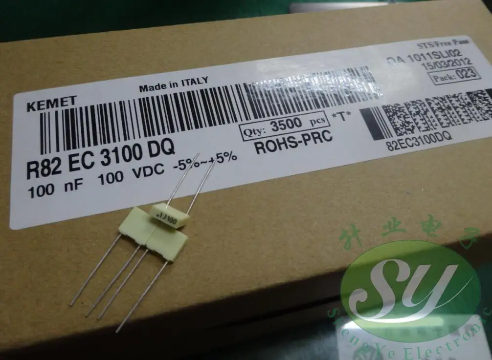 50 шт, новинка, AV R82 0,1 мкФ/100 V 100nf u1 104 пленочный конденсатор