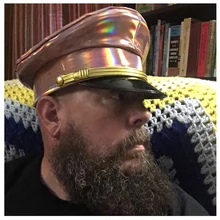 Модная немецкая армейская Кепка с козырьком, кожаная Военная Кепка, кепка для косплея на Хэллоуин, размер M, L, XXL