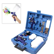 Paint Spray Gun Set 2 Gravity Sprayers and 2 Plastic Pots Auto Painting Tools High Quality and Brand New