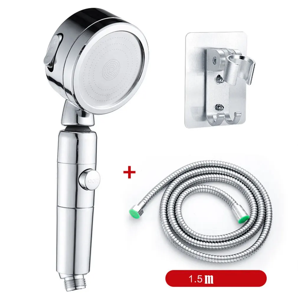 

Shower Hand Shower One Button Water Stop Rotating Shower Head Japanese Style Nozzle Universal Moving Head