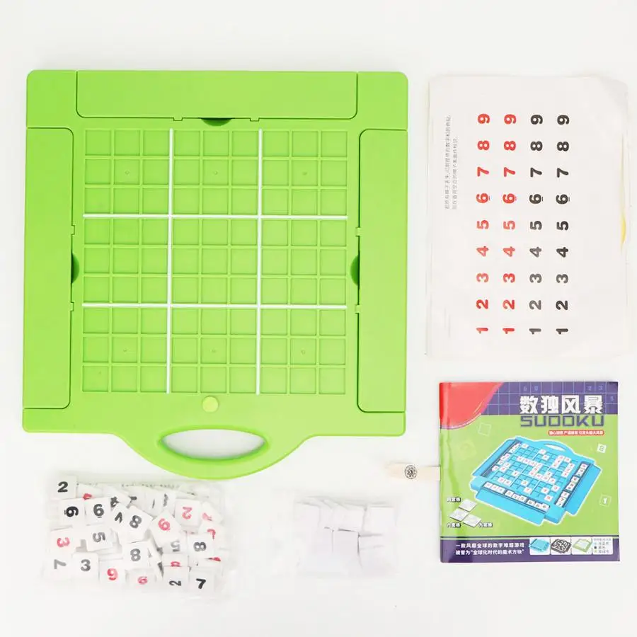 Личи пластиковые Sudoku головоломки настольные игры классические головоломки игрушки Цифровой головоломка игрушки развивающие игры для детей и взрослых - Цвет: B