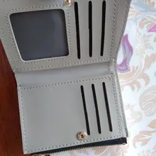 Billetera corta con estampado de flores para mujer, monedero pequeño con cremallera, tarjetero de cuero