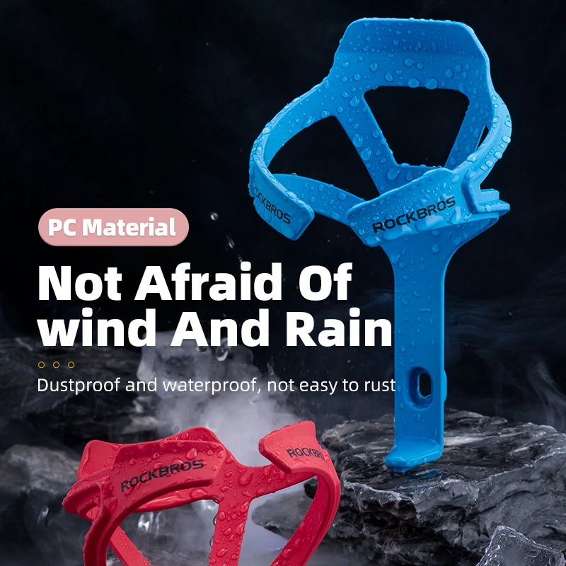 Bicycle Water Bottle Cage Bicycle Bottle Holder Water Bottle Holder ROCKBROS Bicycle Water Bottle Cage PC MTB Road Cycling Toughness Integrally Molded Bike Water Holder