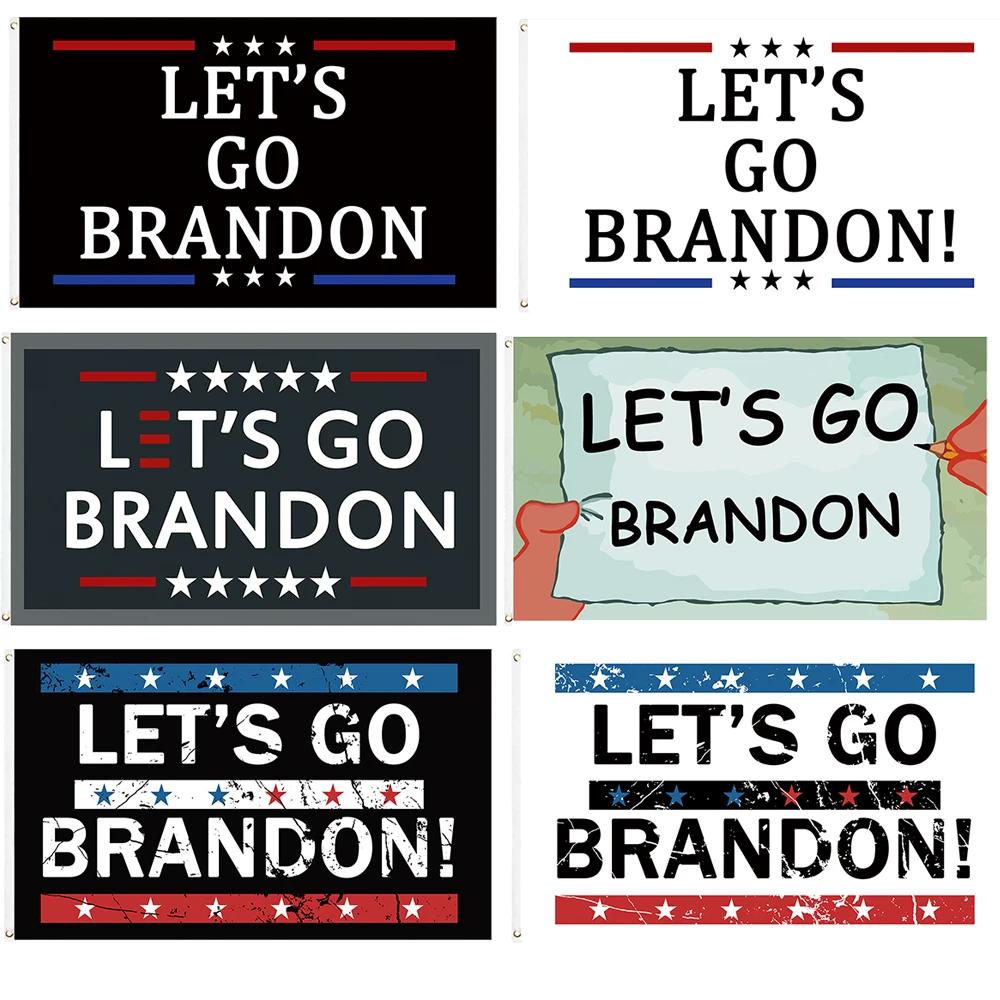 60x90cm/90x150cm Lets Go Brandon Fjb Flag 2x3ft/3x5ft Custom Outdoor Decorate Banner | Дом и сад