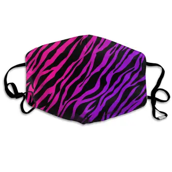 

Polyester Anti-dust Mouth Mask - Purple Zebra Texture Art Washed Reusable Mouth-Muffle - Fashion Printed Face Masks for Outdoor