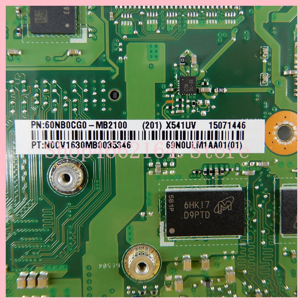 X541UV 8GB RAM GT920M I5-6200 CPU mainboard For
