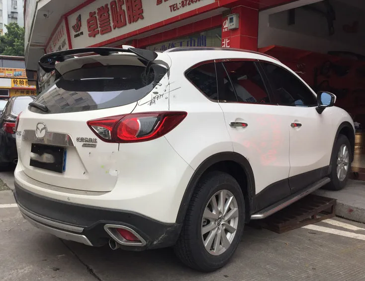 For Mazda 3 axela hatchback CX-5 CX-4 spoiler rear trunk wing VT style Car Tail Wing NEW ABS Plastic Paint Painting Color