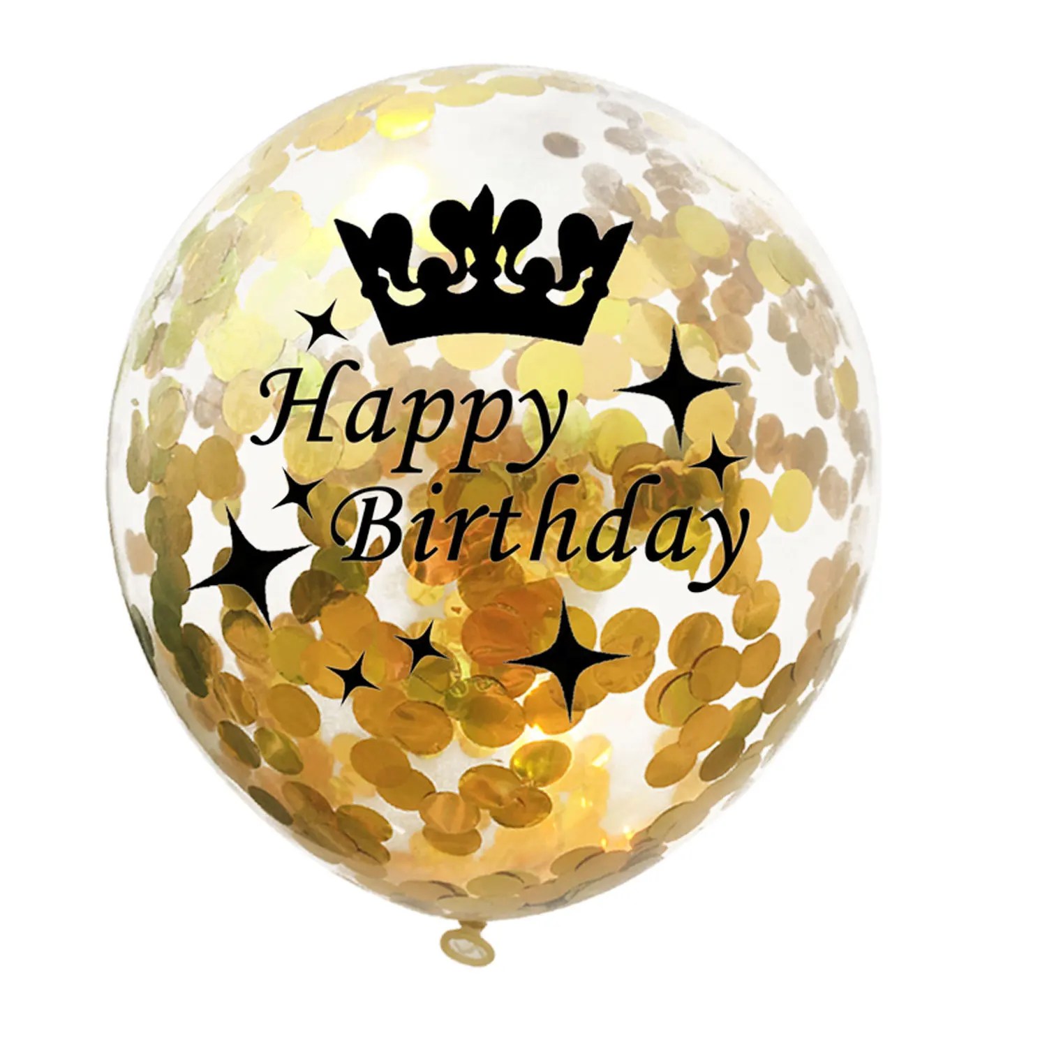 5 шт. 12 дюймов шарики короны счастливый воздушный шар на день рождения прозрачный латексный шар 18 21 30 40 лет День рождения украшения для взрослых баллон - Цвет: gold happy birthday