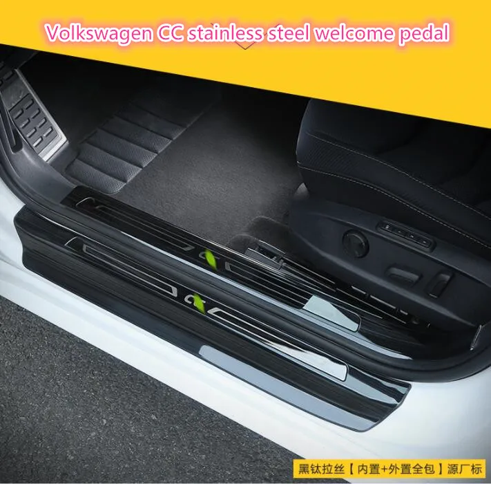Добро пожаловать педаль подходит только для Volkswagen CC арматура, для 19 CC из нержавеющей стали специальный Добро пожаловать педаль декоративные аксессуары