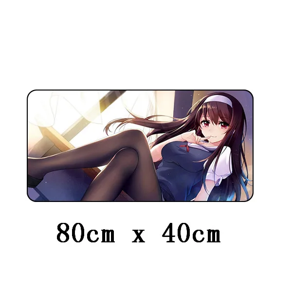 250x290x2mm Японское аниме секс девушка 80x40 см Коврик для мыши Блокировка края Скорость Игры Геймер игровой коврик для мыши для ноутбука ноутбук коврик лучший подарок - Цвет: 250x290x2mm