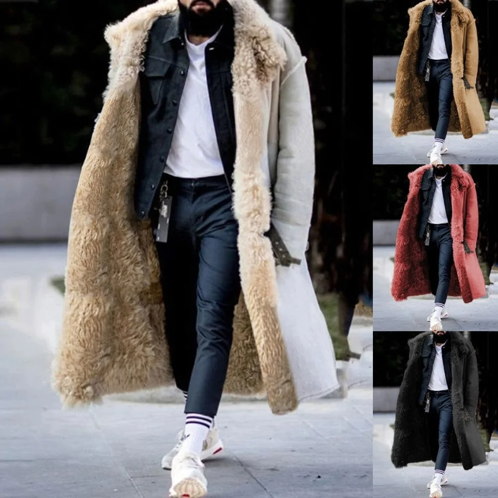 

ZOGAA 2021 Winter New Product Faux Fur Men's Coat Thicken Jacket Four Colors Eight Sizes Independent