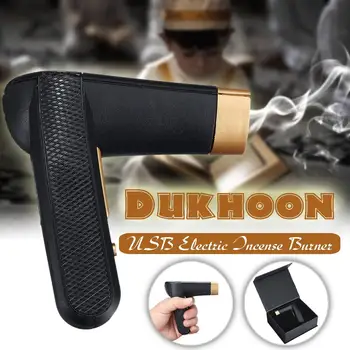 

USB Electric Arabic Portable Incense Burner Bakhoor Rechargeable Islamic Muslim Ramadan Dukhoon Home Aroma Diffuser Decor Gift