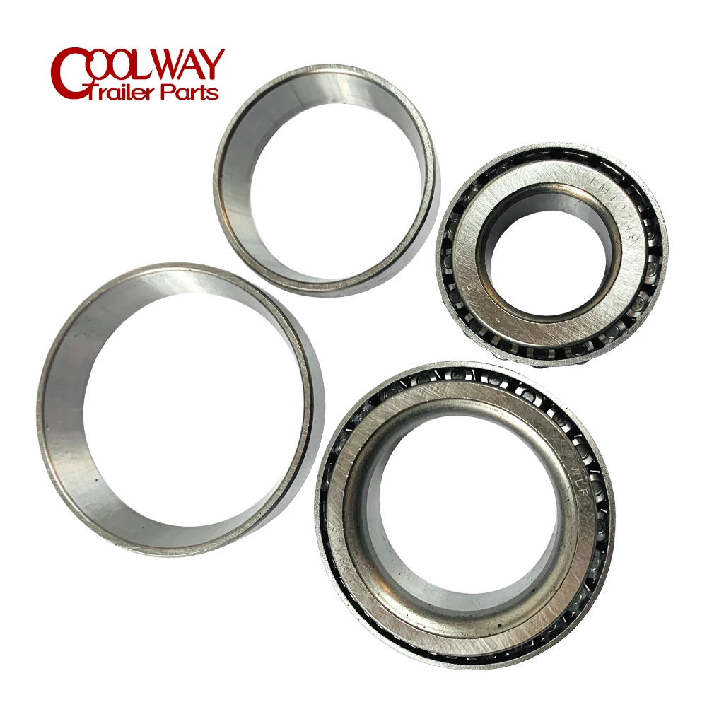 2PCS Trailer Bearing Kits L44649-L44610 Axle Spare Repair Replacement Parts RV Camper Caravan Accessories