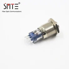 100 шт./лот LAS2GQH-11E/G/12 В/N переключатель металлическое кольцо с кнопкой света самоблокирующийся