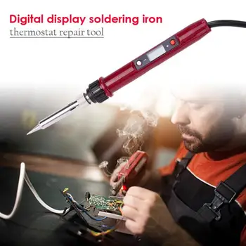

80W Electric Soldering Iron LCD Digital Display Adjustable Temperature Welding Solder Iron Rework Station Equipment