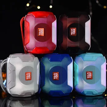 

TG162 Bluetooth Speaker Mini Portable Colorful LED Rechargeable Portable Wireless Bluetooth Speaker Outdoor Music Player TF FM