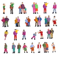 Ho 1:87 Scale Painted Figures ABS Model People Diorama Railway Train Layout Architecture Building Landscape Park Decoration 2