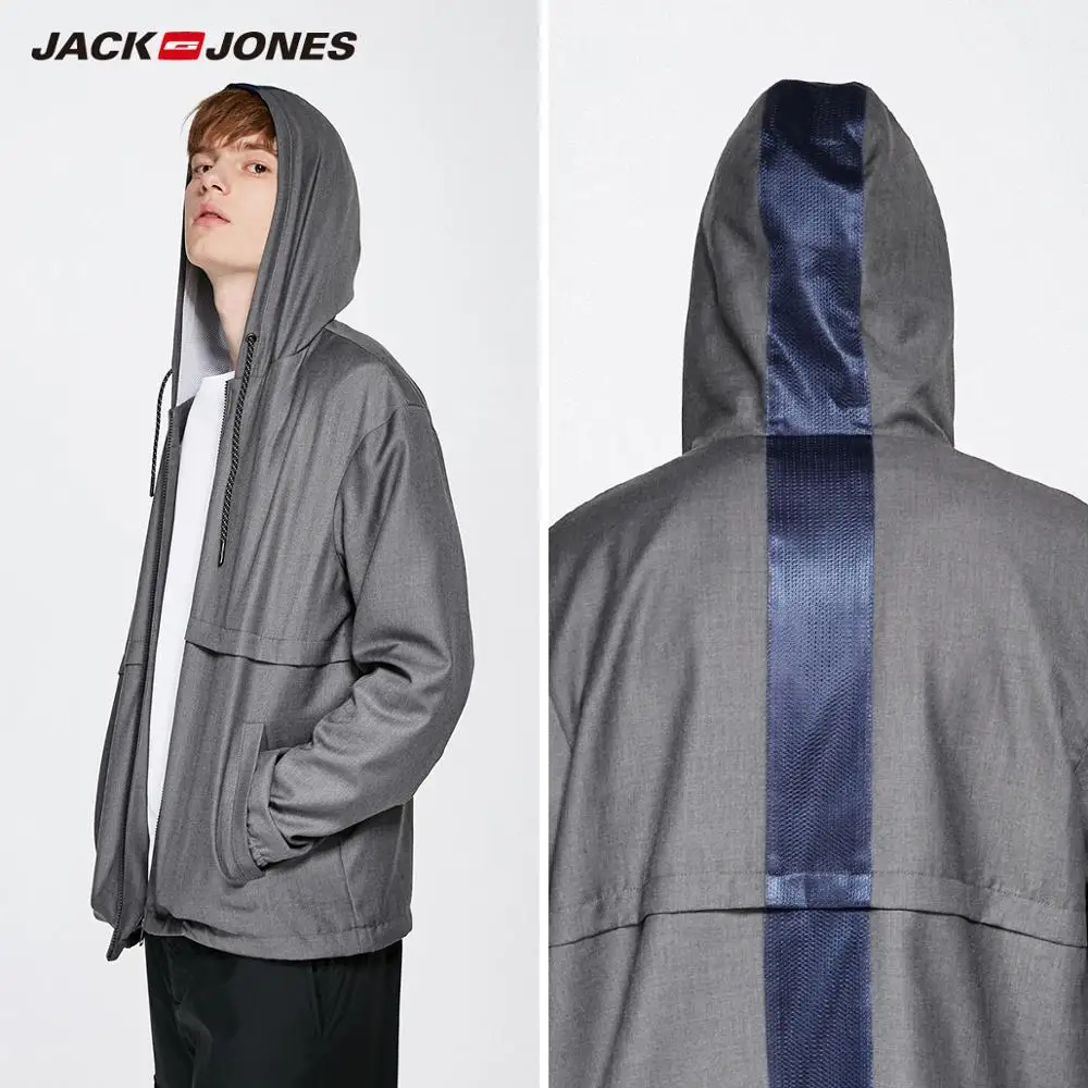 Мужская короткая куртка JackJones легкий светильник разные цвета с капюшоном