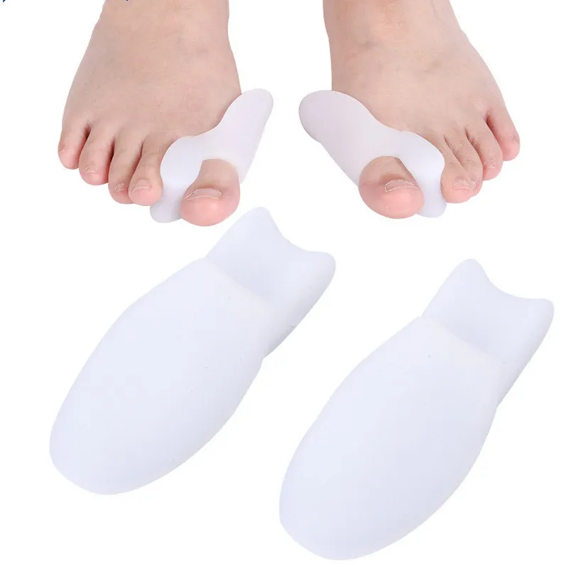 2pcs=1Pair Gel Foot Care Tool Bunion Corrector Bone Big Toe Protector Hallux Valgus Straightener Toe Spreader Pedicure