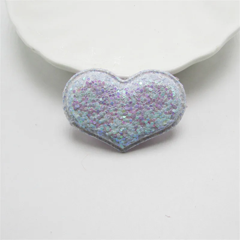 Purple heart 10-50 шт блестки звезды/Сердце Мягкие аппликационные наклейки DIY ремесла поставки дети шпилька аксессуары материал украшение - Цвет: Purple heart