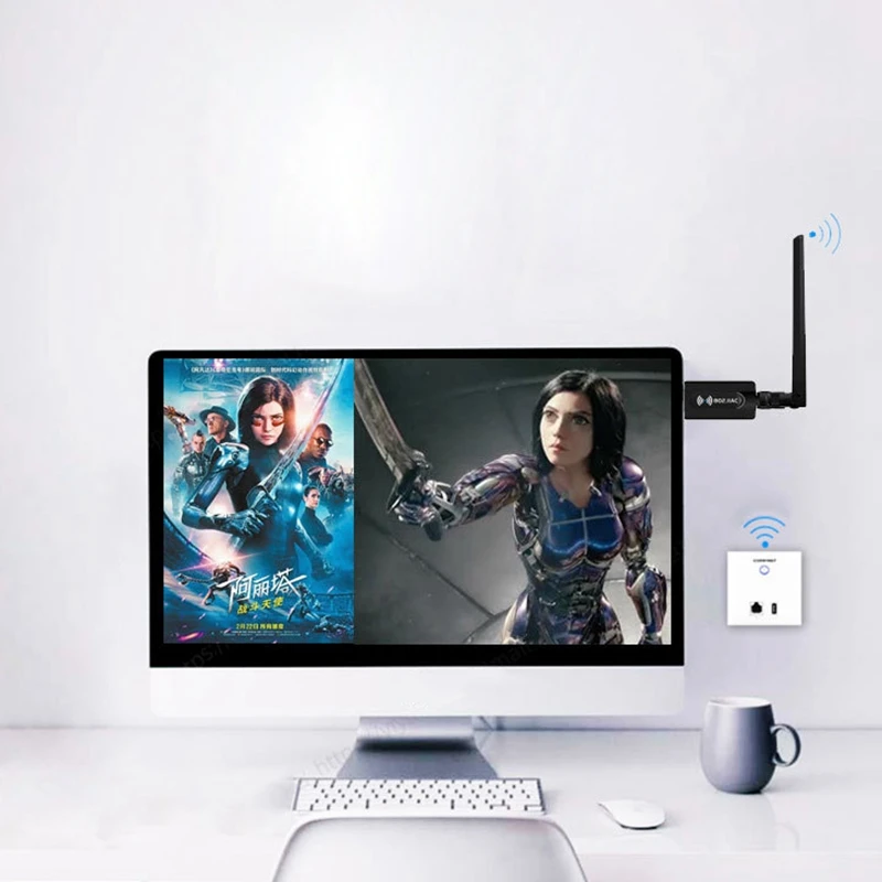 1200 Мбит/с USB 3,0 1200Mbp Wifi адаптер двухдиапазонный 2,4 ГГц 5,8 ГГц для настольного ноутбука беспроводная сетевая карта Winxp/7/8/8,1/10