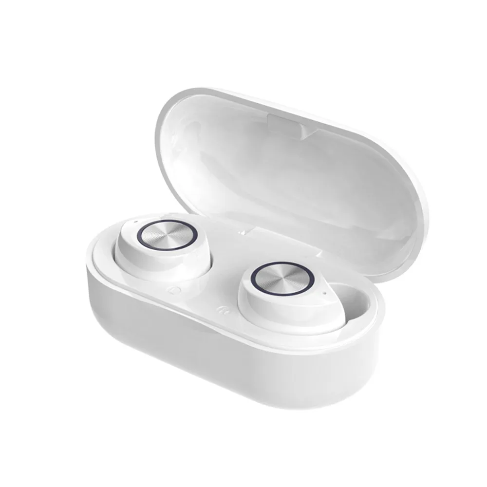 Tw60 multi-цветов Hi-Fi стерео Беспроводной гарнитура наушники-вкладыши TWS bluetooth 5,0 наушники с микрофоном громкой связи с зарядный чехол - Название цвета: Белый