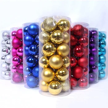 

Christmas Tree Ball Ornaments Hanging Ornaments Home 2020 Christmas Gifts Merry Christmas 24 New Year Ornaments Pendant Balls