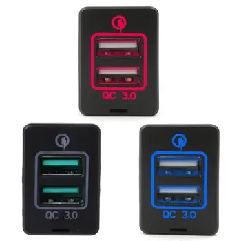 

2020 New Quick Charge 3.0 Dual USB Car Charger for TOYOTA Camry Corolla RAV4 Reiz Cruiser
