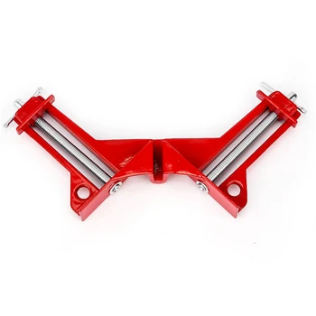 

1pc 4" 90 Degree Right Angled Mitre Corner Clamp Woodwork Picture Frame Holder Clamp For Picture Framing And Wood Working Red