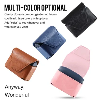 

Leather Portable Case Protective Bag with Litchi Pattern for Jabra Elite 65t True Wireless Bluetooth Earbuds Case with Lanyard