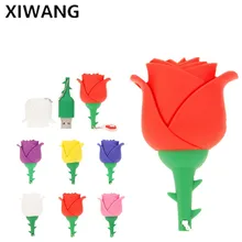 Розовый цветок флеш-накопитель 64 ГБ 32 ГБ USB флеш-накопитель 8 ГБ 4 ГБ флеш-накопитель 16 ГБ флеш-карта 128 ГБ флеш-диск U диск