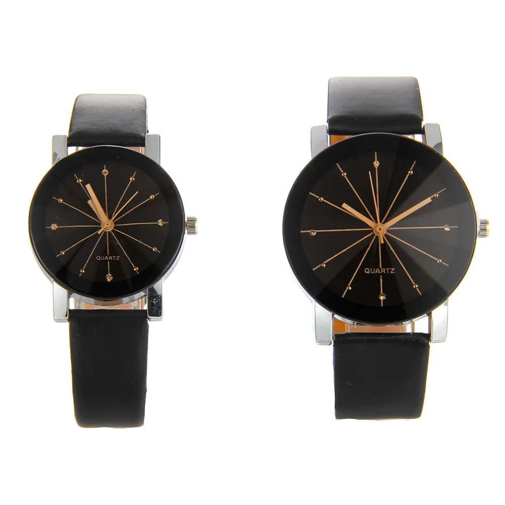 

Energy-Celebrity Style Korean-style Couples Leather Strap Watch Trend Simple Quartz Watch Men And Women STUDENT'S Watch Pd1019