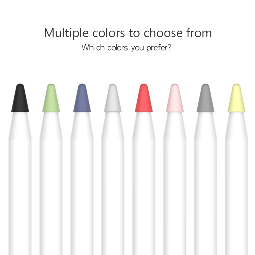 50Pcs/set Tip Cover for Apple Pencil 2nd 1st Generation Nib Case Candy Color Stylus Pen Point Sleeve Silicone Protective Cover 3