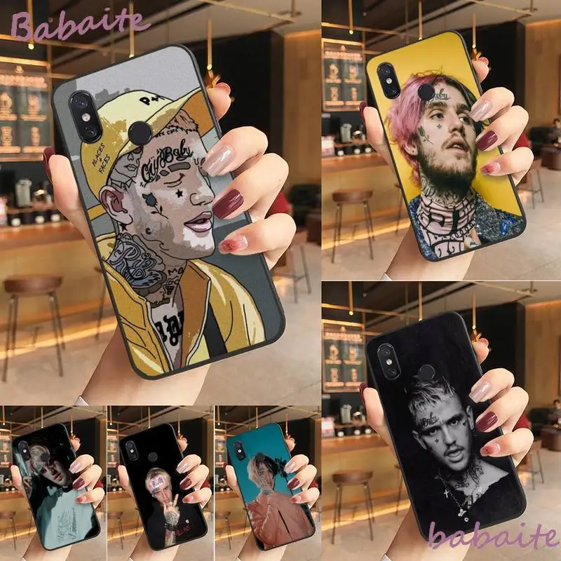 Lil Peep Rap певец черный ТПУ мягкий резиновый чехол для телефона Redmi note 8 8Pro 8T 6pro 7A 6A Xiaomi