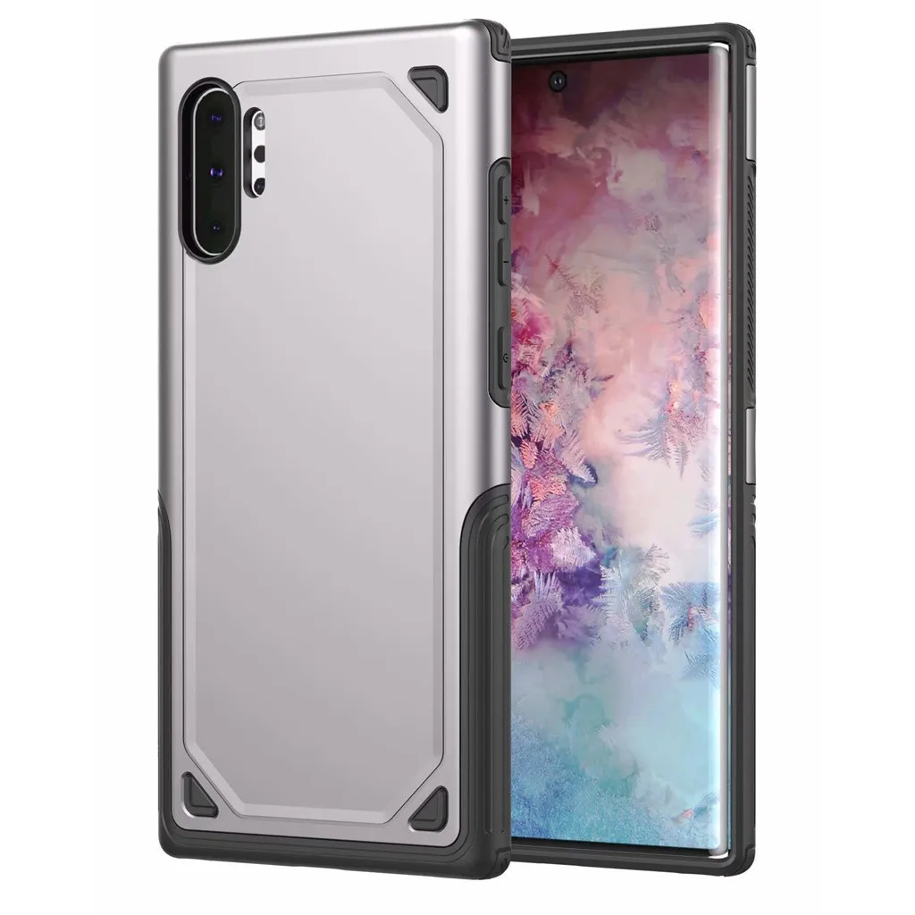 GY Для samsung Galaxy Note10+ Матовый ТПУ чехол для телефона с 4 углами, антиосенний чехол, портативный полуобернутый чехол для телефона s - Цвет: GY