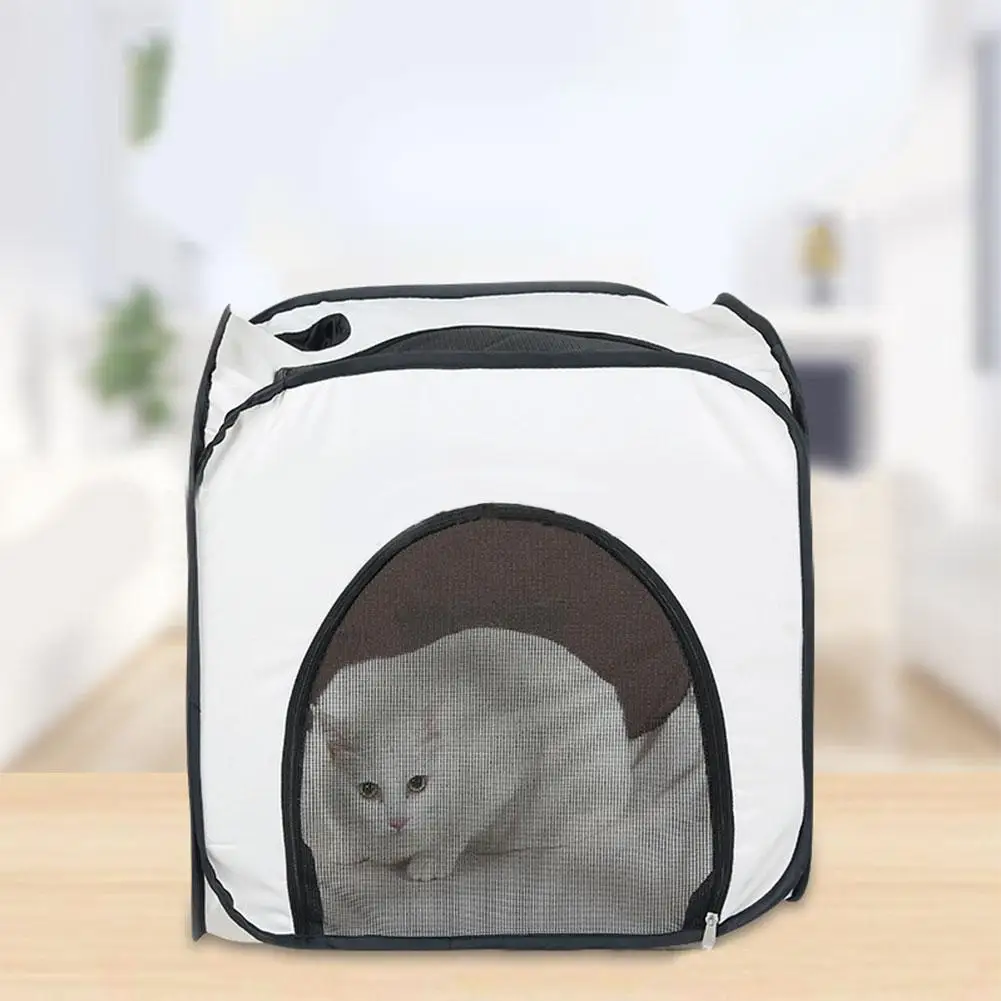 

Portable Pet Drying Box Stress Free Cat Cage Comfortable Hair Dryer Blow Box Dog Bathing Drying Room Tent For Indoor And Outdoor