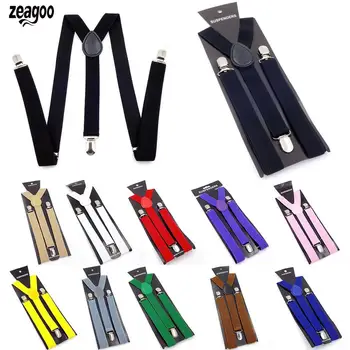 

Unisex Casual Elastic Adjustable Y-shape Suspenders Shape, Pants 2.5cm/0.98inch Back Belt Four Seasons