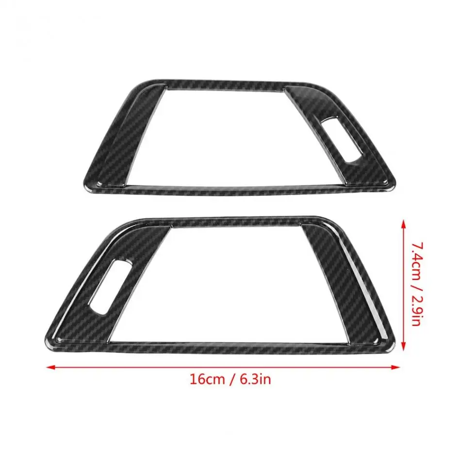 Для BMW 3 серии F30 2013- 2 шт углеродное волокно стиль автомобиля Боковая Крышка вентиляционного отверстия кондиционера отделка рамка наклейки