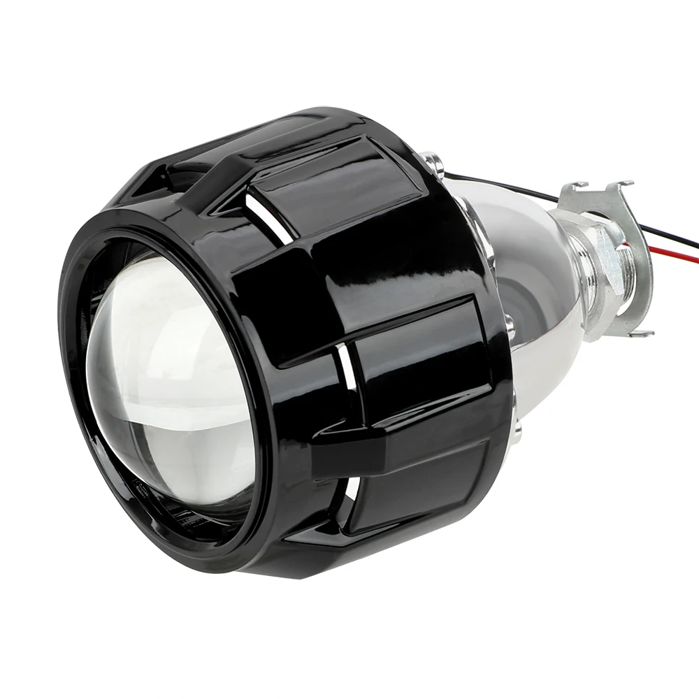 FORAUTO Xenon HID объектив проектора для H1 Xenon светодиодный светильник H4 H7 аксессуары для фар автомобиля мотоцикла 2,5 дюймов серебристый черный корпус